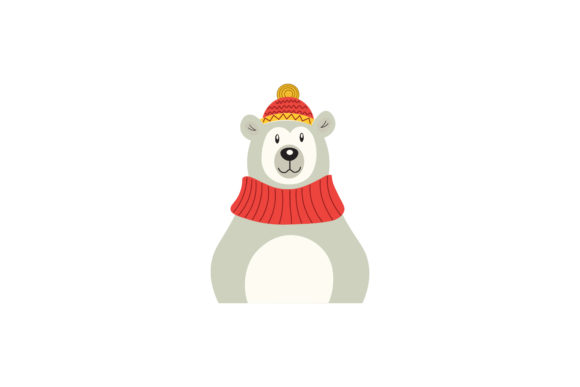 Christmas Character Polar Bear Vector Review