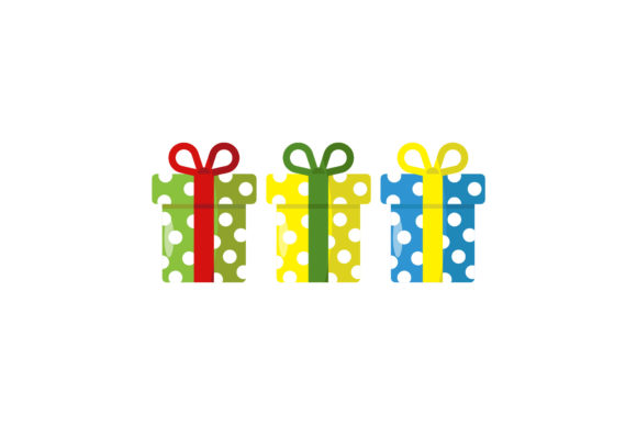 Christmas Gift Boxes Vector Asset: Graphics & Illustrations