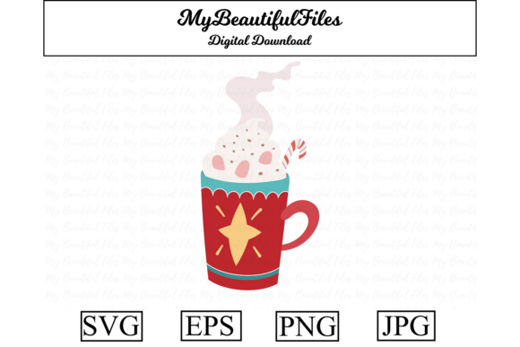 Christmas Hot Chocolate Clipart: Graphics & Illustrations