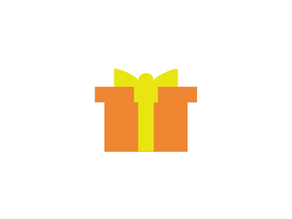 Christmas Illustration Gift Box Orange Graphics Review