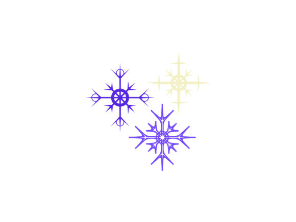 Christmas Illustration Simple Snowflake Graphics Review