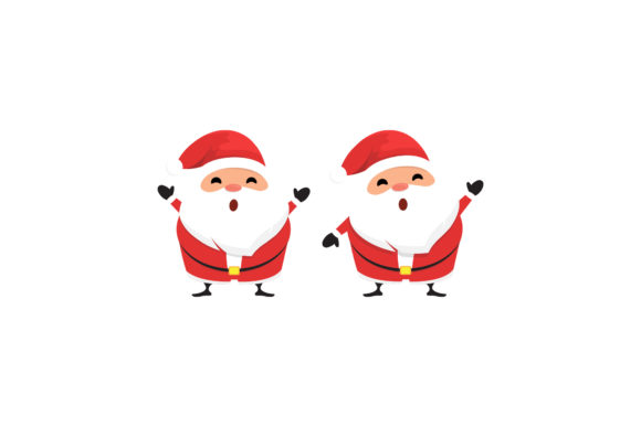 Christmas Santa Illustration Set Design: Graphics Review