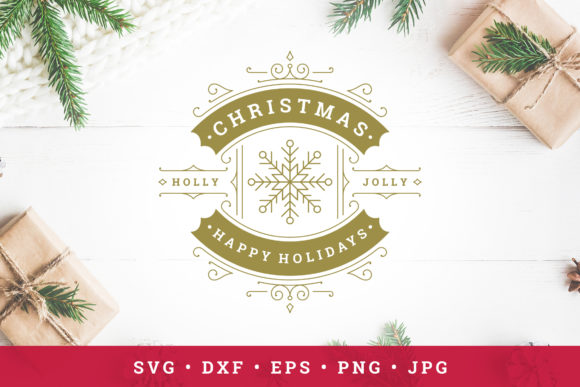 Christmas Saying Design with Snowflake Graphics Review