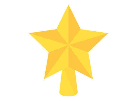Christmas Star Vector Illustration Graphics Review