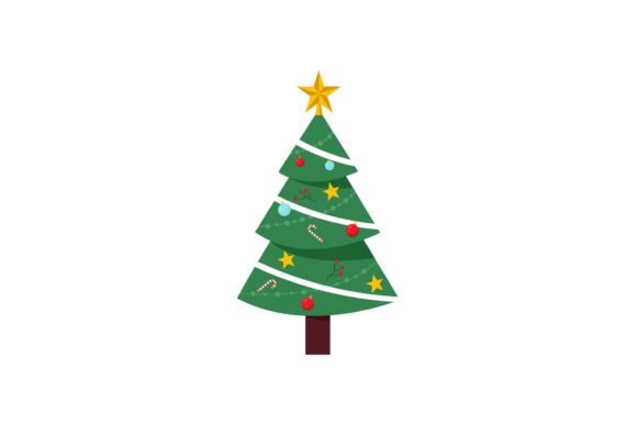 Christmas Tree Illustration Asset Vector Graphics Review