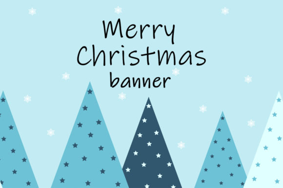 Christmas Trees Banner Vector: Graphics & Illustrations Review